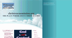 Desktop Screenshot of christrescuemission.org