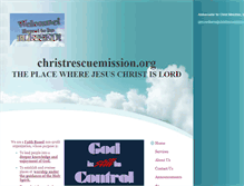 Tablet Screenshot of christrescuemission.org